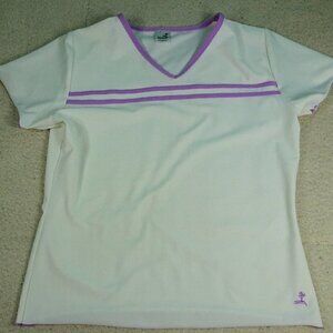 Kinesis White w/ Purple Lines Size Large